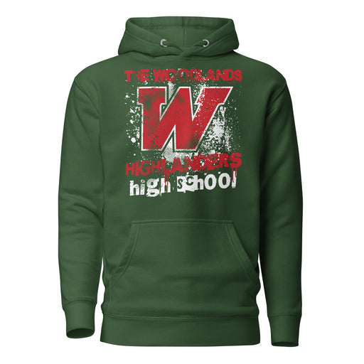 The Woodlands High School Highlanders Forest Green Premium Unisex Hoodie 205