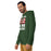 Man wearing The Woodlands High School Highlanders Forest Green Premium Unisex Hoodie 231