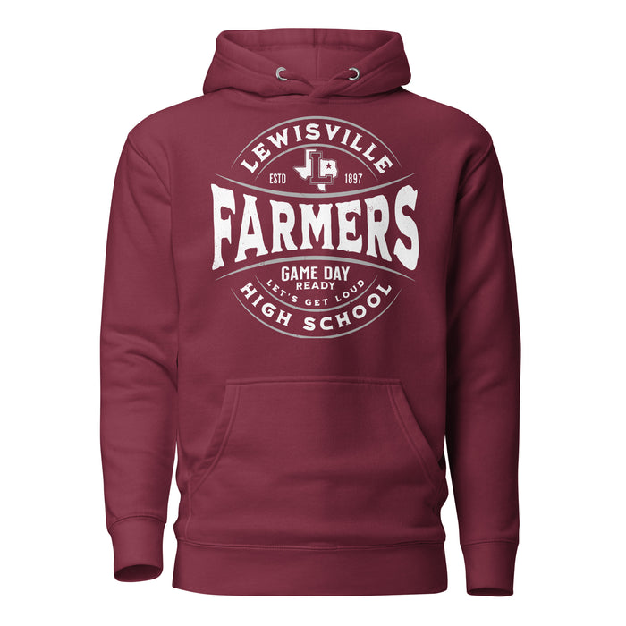 Lewisville High School Farmers Maroon Premium Unisex Hoodie 218