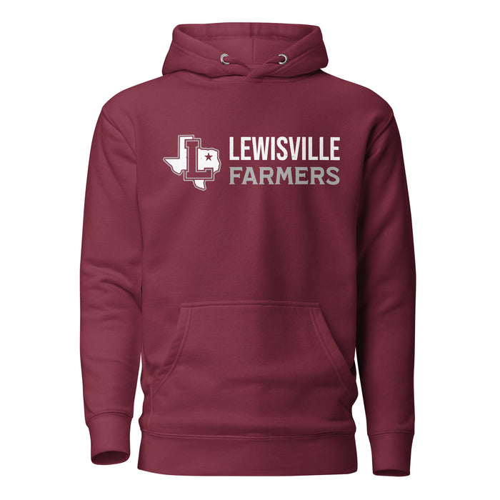Lewisville High School Farmers Maroon Premium Unisex Hoodie 200