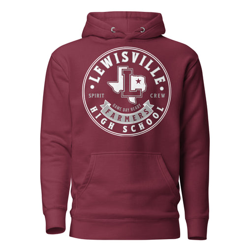 Lewisville High School Farmers Maroon Premium Unisex Hoodie 215
