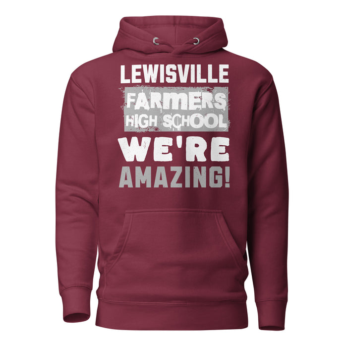 Lewisville High School Farmers Maroon Premium Unisex Hoodie 231