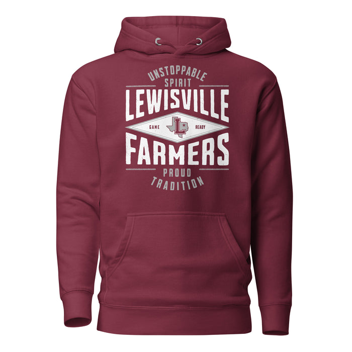 Lewisville High School Farmers Maroon Premium Unisex Hoodie 210