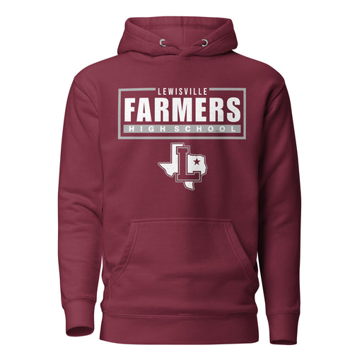Lewisville High School Farmers Maroon Premium Unisex Hoodie 049
