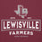 Close-up view of Lewisville High School Farmers Maroon Premium Unisex Hoodie 202