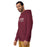 Man wearing Lewisville High School Farmers Maroon Premium Unisex Hoodie 200