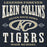 Close-up view of Klein Collins High School Tigers Navy Blue Premium Unisex Hoodie 230