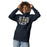 Woman wearing Klein Collins High School Tigers Navy Blue Premium Unisex Hoodie 234