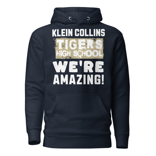 Klein Collins High School Tigers Navy Blue Premium Unisex Hoodie 231