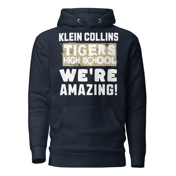 Klein Collins High School Tigers Navy Blue Premium Unisex Hoodie 231