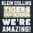 Close-up view of Klein Collins High School Tigers Navy Blue Premium Unisex Hoodie 231