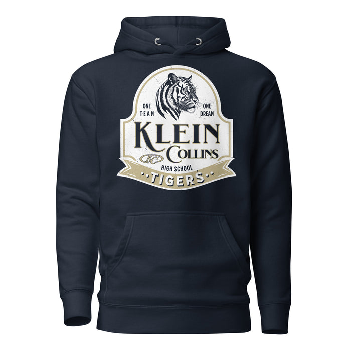 Klein Collins High School Tigers Navy Blue Premium Unisex Hoodie 219