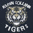 Close-up view of Klein Collins High School Tigers Navy Blue Premium Unisex Hoodie 228