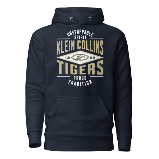Klein Collins High School Tigers Navy Blue Premium Unisex Hoodie 210