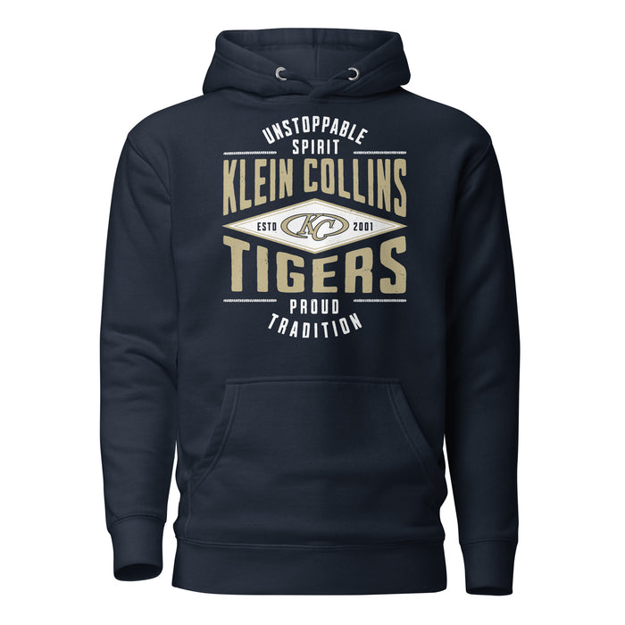 Klein Collins High School Tigers Navy Blue Premium Unisex Hoodie 210