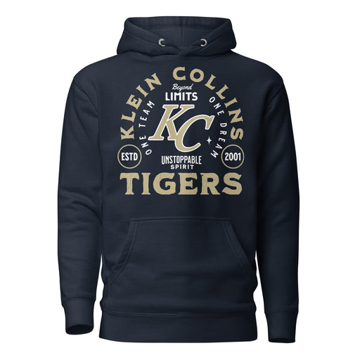 Klein Collins High School Tigers Navy Blue Premium Unisex Hoodie 208
