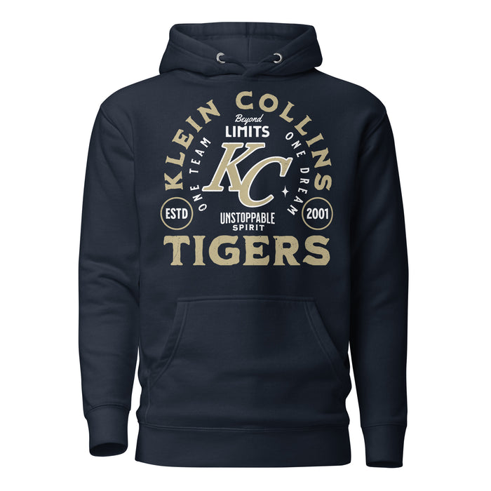 Klein Collins High School Tigers Navy Blue Premium Unisex Hoodie 208