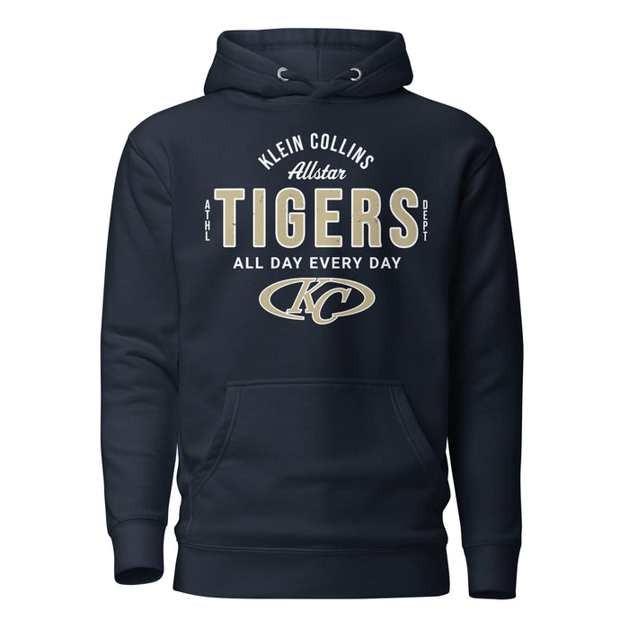 Klein Collins High School Tigers Navy Blue Premium Unisex Hoodie 040