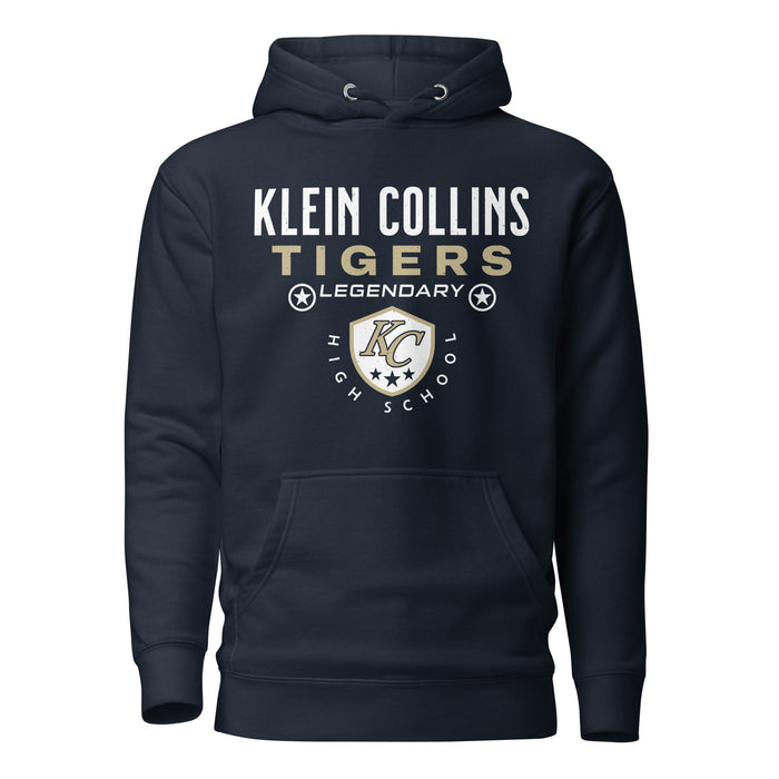 Klein Collins High School Tigers Navy Blue Premium Unisex Hoodie 003