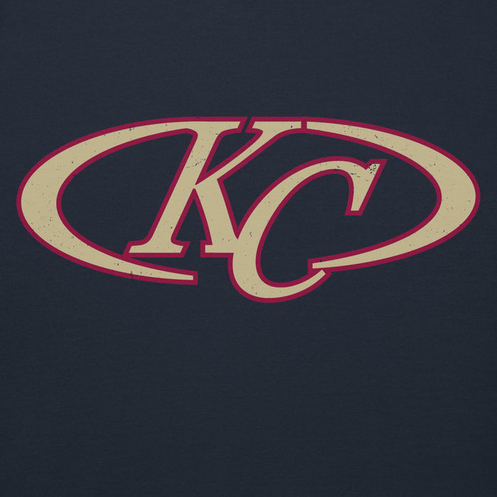 Close-up view of Klein Collins High School Tigers Navy Blue Premium Unisex Hoodie 200