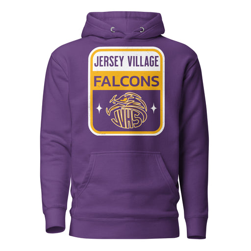 Jersey Village High School Falcons Premium Purple Hoodie 001
