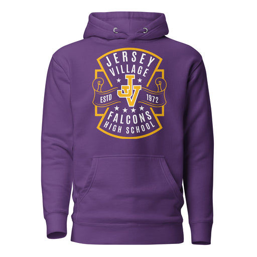 Jersey Village High School Falcons Premium Purple Hoodie 207