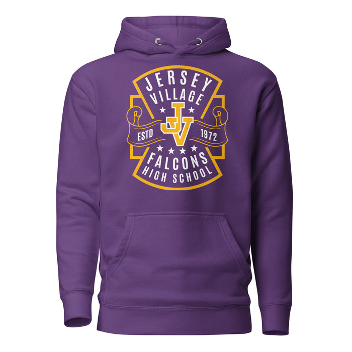 Jersey Village High School Falcons Premium Purple Hoodie 207