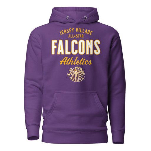 Jersey Village High School Falcons Premium Purple Hoodie 234