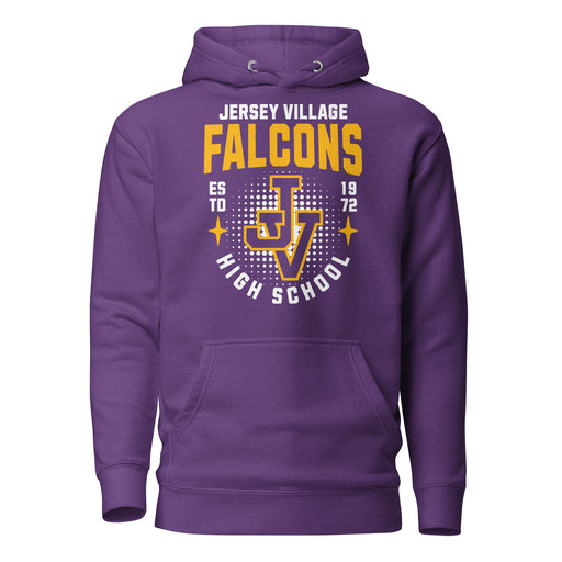 Jersey Village High School Falcons Premium Purple Hoodie 204