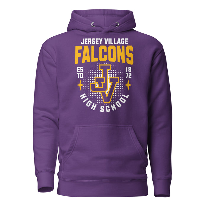 Jersey Village High School Falcons Premium Purple Hoodie 204