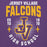 Close-up view of Jersey Village High School Falcons Premium Purple Hoodie 204