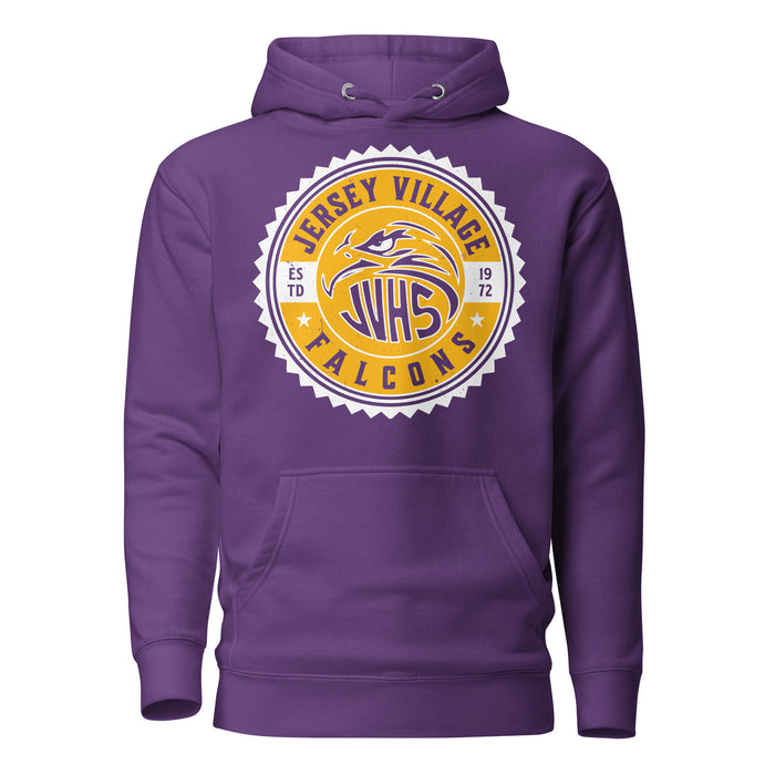 Jersey Village High School Falcons Premium Purple Hoodie 203