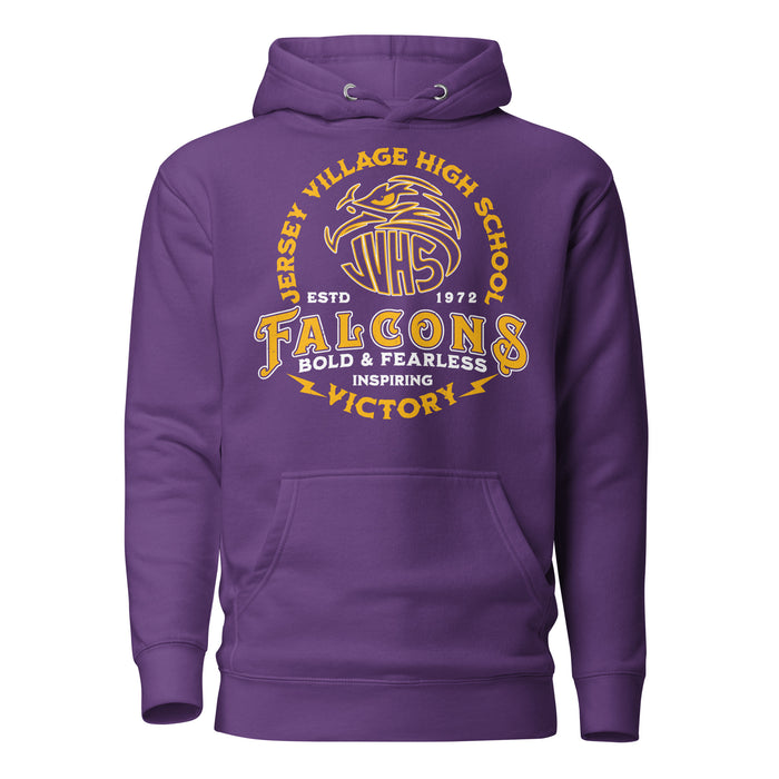 Jersey Village High School Falcons Premium Purple Hoodie 206