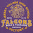 Close-up view of Jersey Village High School Falcons Premium Purple Hoodie 206