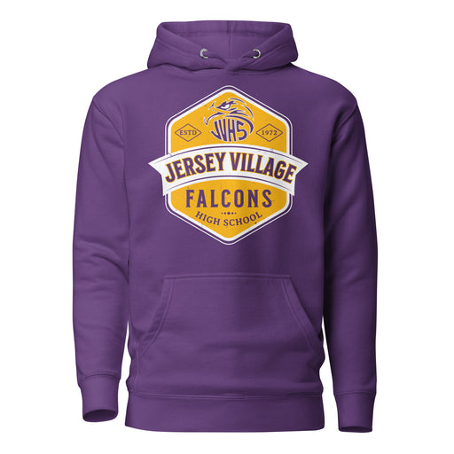 Jersey Village High School Falcons Premium Purple Hoodie 209