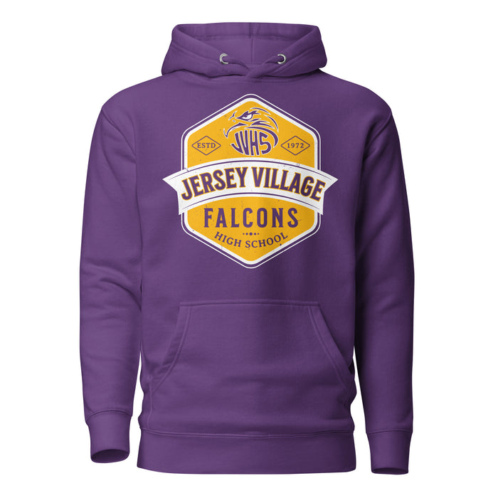 Jersey Village High School Falcons Premium Purple Hoodie 209