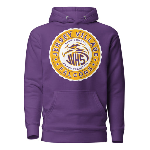 Jersey Village High School Falcons Premium Purple Hoodie 216