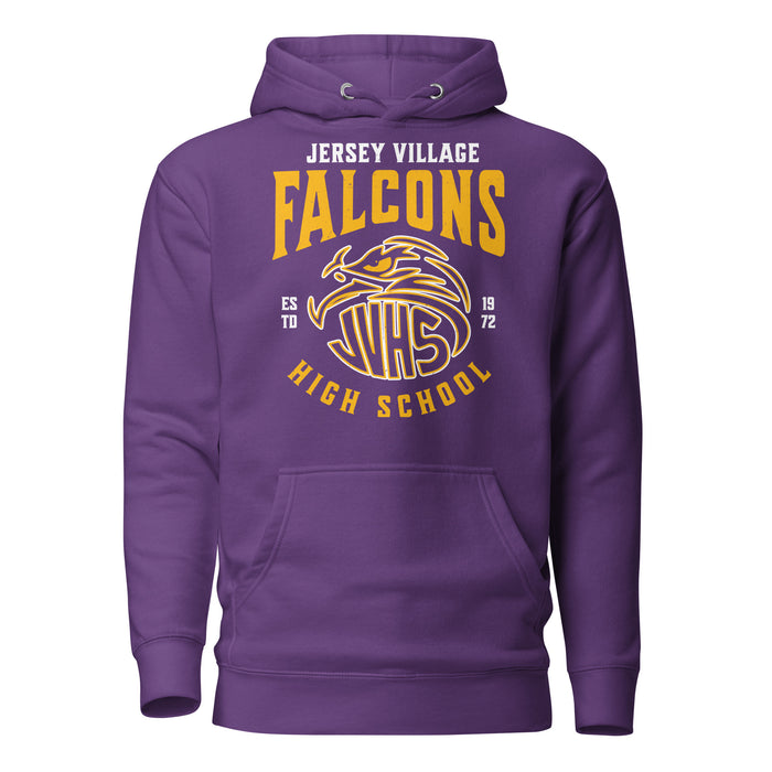 Jersey Village High School Falcons Premium Purple Hoodie 213