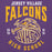 Close-up view o f Jersey Village High School Falcons Premium Purple Hoodie 213