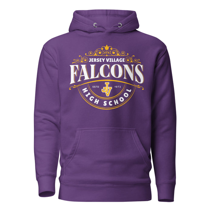 Jersey Village High School Falcons Premium Purple Hoodie 211
