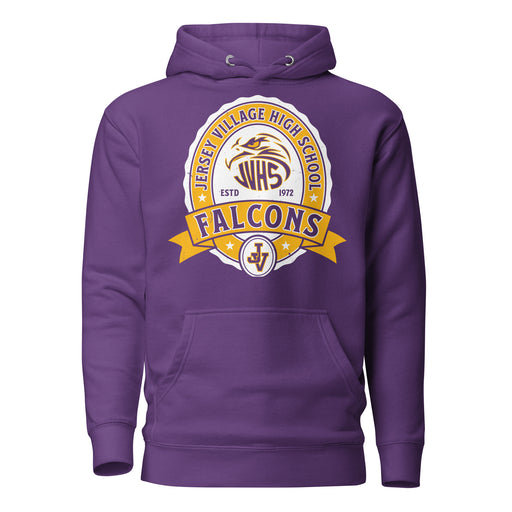 Jersey Village High School Falcons Premium Purple Hoodie 212