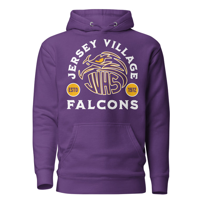 Jersey Village High School Falcons Premium Purple Hoodie 208