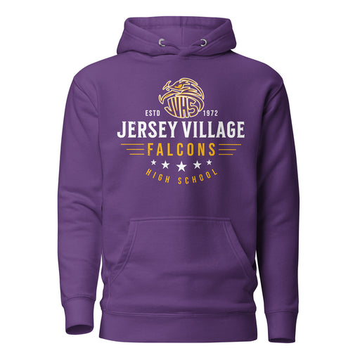 Jersey Village High School Falcons Premium Purple Hoodie 217