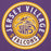 Close-up view of Jersey Village High School Falcons Premium Purple Hoodie 220