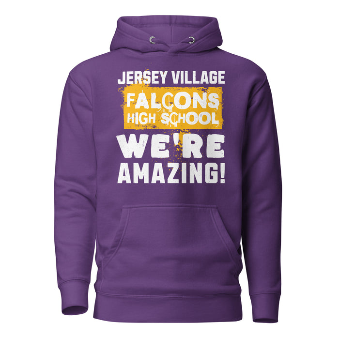 Jersey Village High School Falcons Premium Purple Hoodie 231