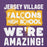 Close-up view of Jersey Village High School Falcons Premium Purple Hoodie 231