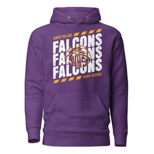 Jersey Village High School Falcons Premium Purple Hoodie 223