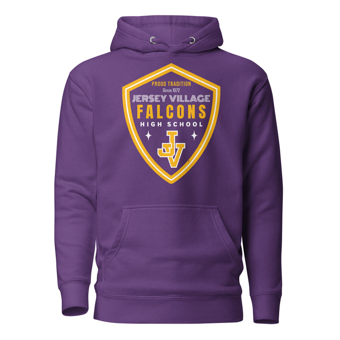 Jersey Village High School Falcons Premium Purple Hoodie 225