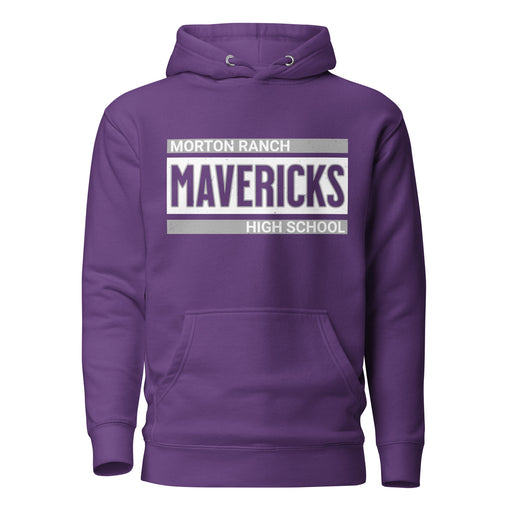Morton Ranch High School Mavericks Premium Purple Unisex Hoodie 098
