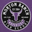 Close-up view of Morton Ranch High School Mavericks Premium Purple Unisex Hoodie 215